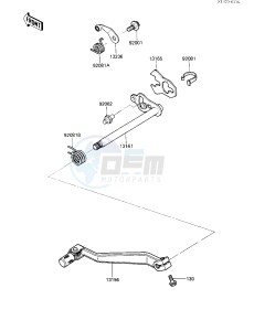 KL 250 D [KLR250] (D4-D6) [KLR250] drawing GEAR CHANGE MECHANISM