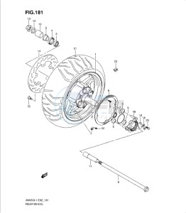 AN650 drawing REAR WHEEL (AN650AL1 E24)