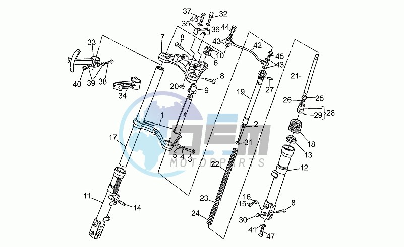 Front shock absorber