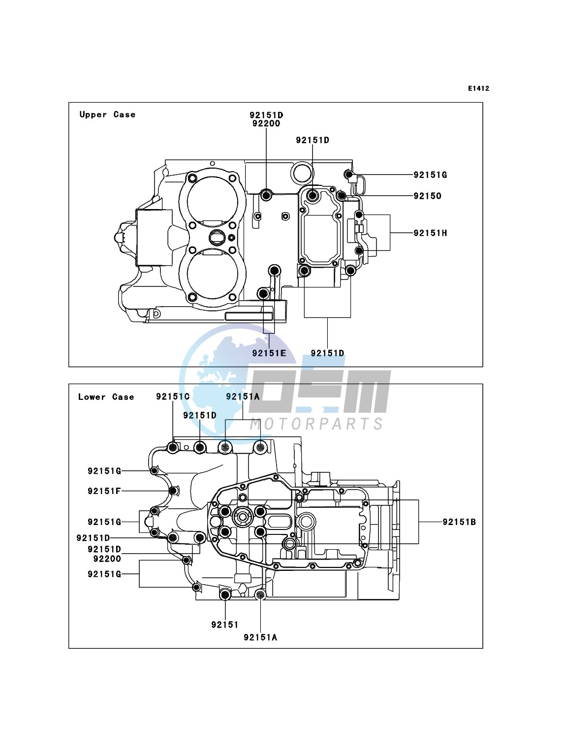 Crankcase Bolt Pattern