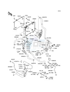 KVF 650 A [PRAIRIE 650 4X4] (A1) [PRAIRIE 650 4X4] drawing RADIATOR