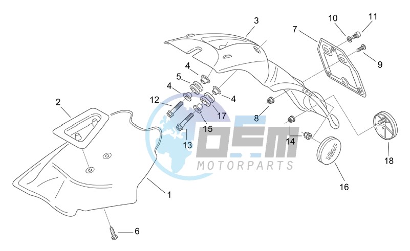 Rear body III - Mudguard