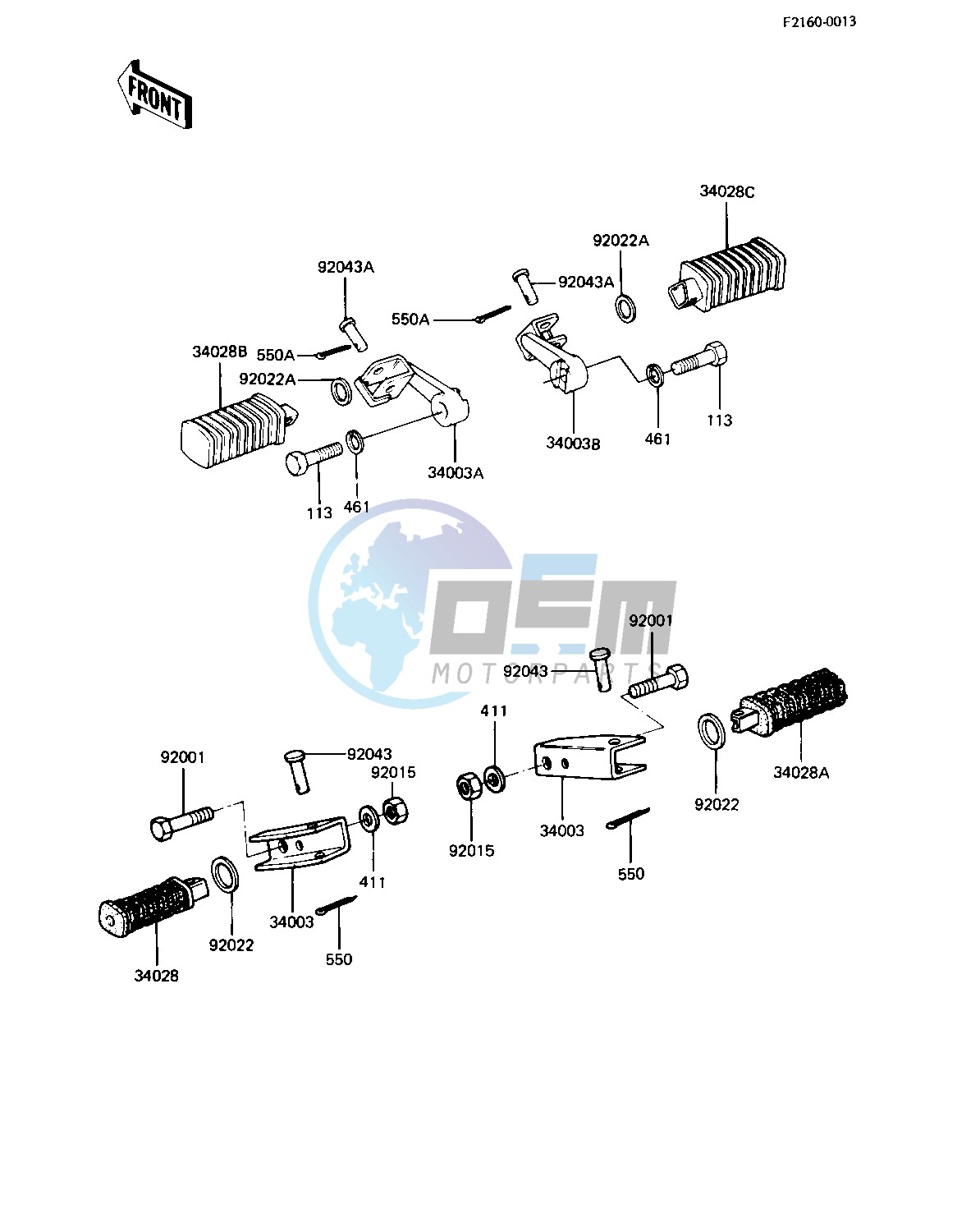 FOOTRESTS -- 82-83 C3_C4- -