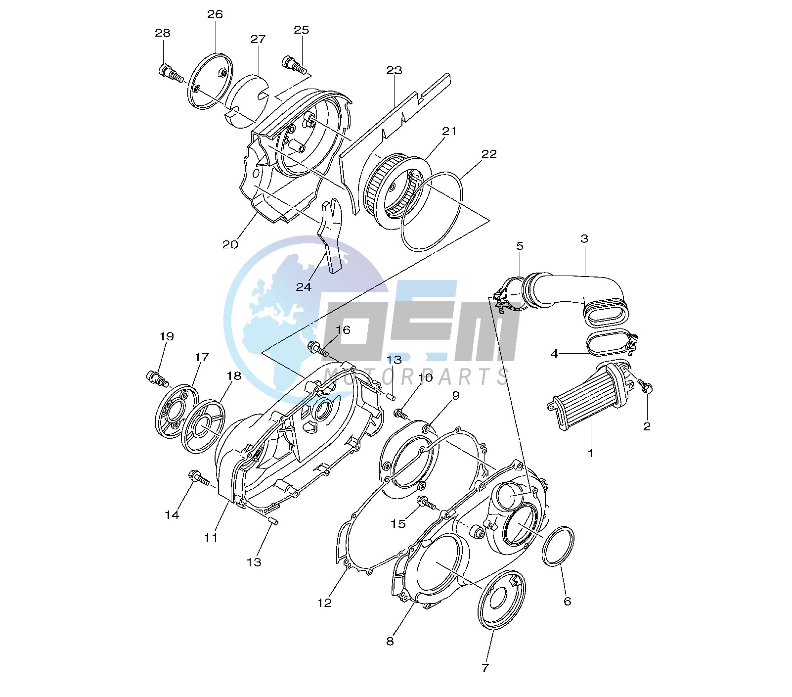 CRANKCASE COVER  RIGHT