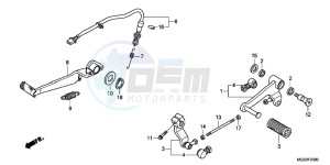 NC700XD NC700X 2ED drawing PEDAL