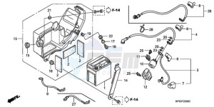 CRF230F9 Australia - (U) drawing BATTERY