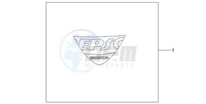 CBR1000RA9 France - (F / ABS CMF MME) drawing EPSO STICKER FIREBLADE WS