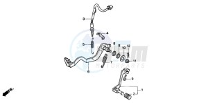 NX650 500 DOMINATOR drawing PEDAL