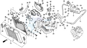 VF750C2 drawing RADIATOR