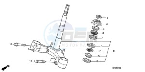 FES1509 Europe Direct - (ED) drawing STEERING STEM