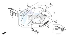 ST1300A9 Australia - (U / ABS MME) drawing FRONT FENDER