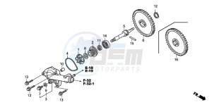 XL125V VARADERO drawing WATER PUMP