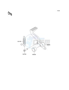 ZX 900 E [NINJA ZX-9R] (E1-E2) [NINJA ZX-9R] drawing BRAKE PEDAL_TORQUE LINK