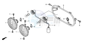 NPS50 drawing HEADLIGHT (NPS505/6)