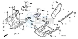 SCV100F9 Australia - (U) drawing FLOOR PANEL