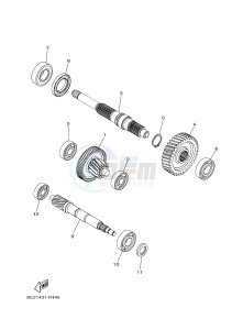 MWS150 MWS150-A TRICITY 155 (BB89) drawing TRANSMISSION