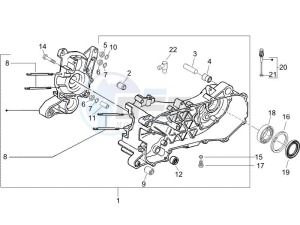 Runner 50 Pure Jet (UK) UK drawing Crankcase