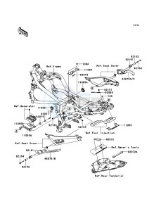 ER-6N ER650CBF GB XX (EU ME A(FRICA) drawing Frame Fittings