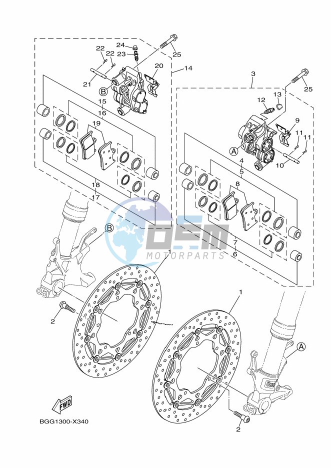 FRONT BRAKE CALIPER