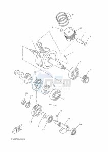 YZF125-A YZF-R125 (B5G6) drawing CRANKSHAFT & PISTON