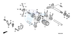 CRF150R9 Europe Direct - (ED) drawing GEARSHIFT DRUM