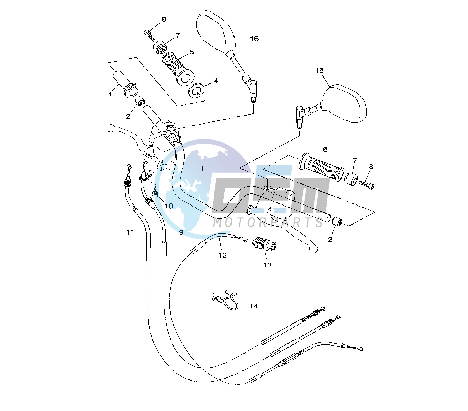 HANDLEBAR AND CABLE