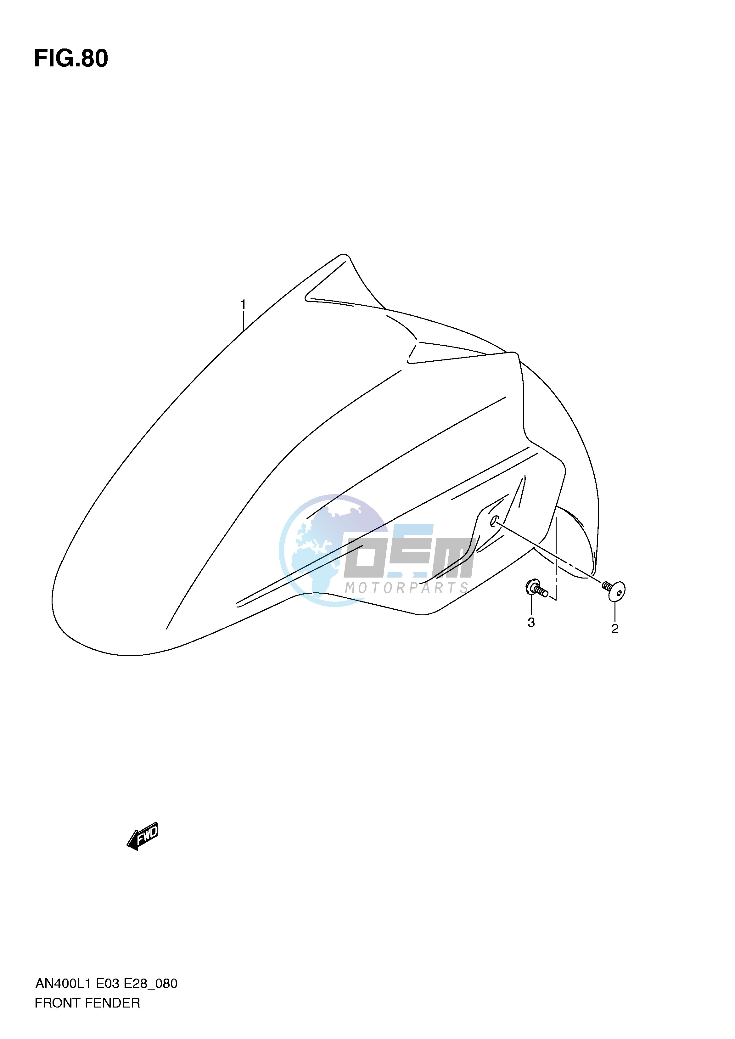 FRONT FENDER (AN400L1 E33)