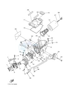 YFZ450R YFZ450RSSE YFZ450R SPECIAL EDITION (1TDA) drawing INTAKE