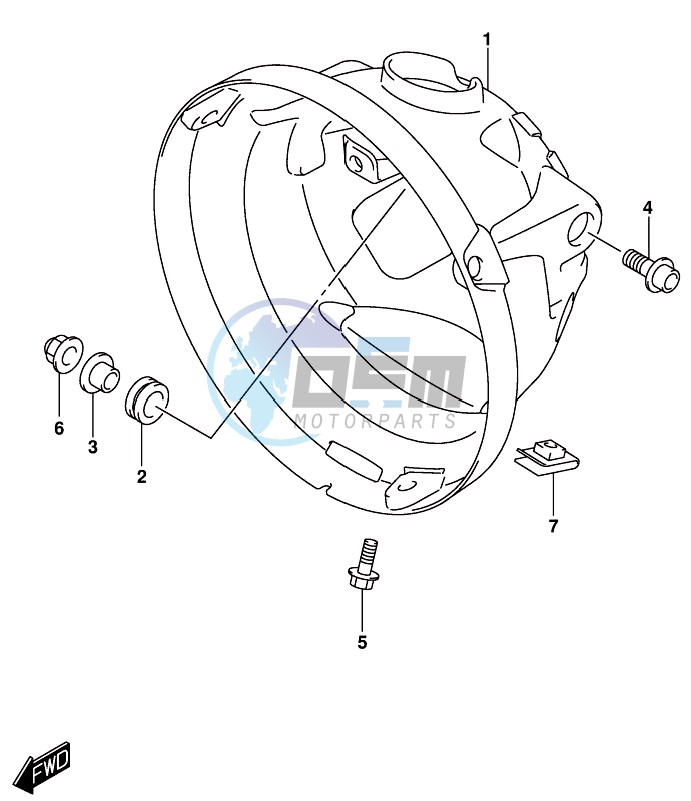 HEADLAMP HOUSING