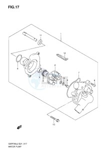 GSR750 drawing WATER PUMP L2-L5