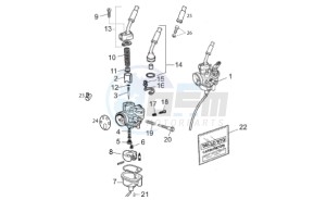 RX 50 (EMEA) drawing Carburettor