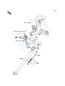 VERSYS KLE650A8F GB XX (EU ME A(FRICA) drawing Stand(s)