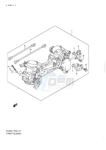 DL650 ABS V-STROM EU-UK drawing THROTTLE BODY