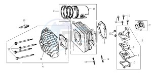 JUNGLE - drawing CYLINDER / CYLINDER HEAD