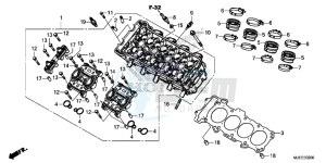 CB650FAE CB650FA 2ED drawing CYLINDER HEAD