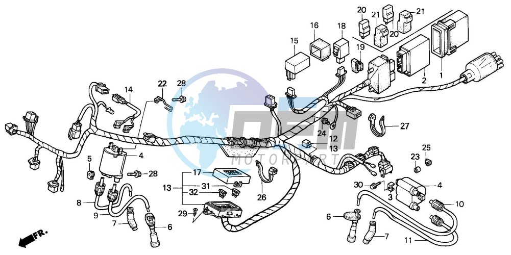 WIRE HARNESS (NTV650P)