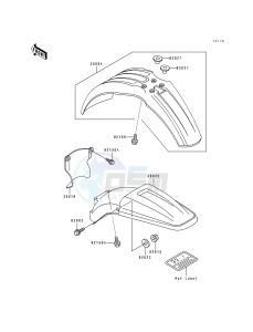 KX 125 H [KX125] (H1-H2) [KX125] drawing FENDER