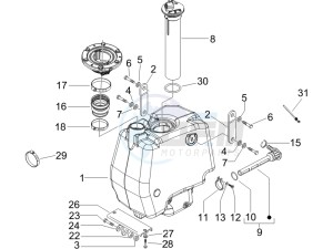 Runner 200 VXR 4t drawing Fuel Tank