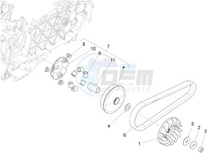 LX 150 4T 3V IE NOABS E3 (APAC) drawing Driving pulley