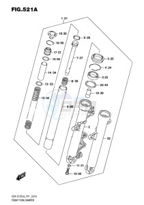 GSX-S125 MLX drawing FRONT FORK DAMPER