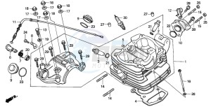 XL185S drawing CYLINDER HEAD