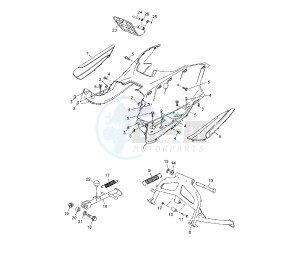 YP R X-MAX 125 drawing STAND AND FOOTREST