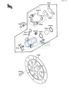 VN 1500 B [VULCAN 88 SE] (B1-B3) [VULCAN 88 SE] drawing FRONT BRAKE