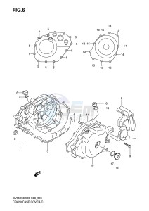 SV650S (E3-E28) drawing CRANKCASE COVER