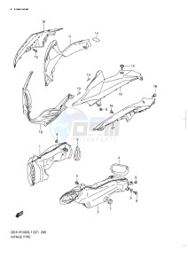 GSX-R1000 drawing INTAKE PIPE