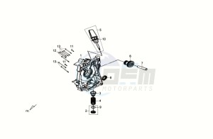 CROX 50 drawing CRANKCASE RIGHT / START MOTOR