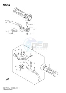 GSX-R600 (E3) drawing HANDLE LEVER