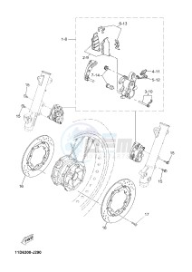 XT660Z TENERE (2BD7 2BD7 2BD7) drawing FRONT BRAKE