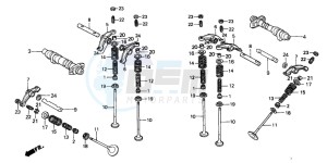 NTV650 drawing CAMSHAFT/VALVE