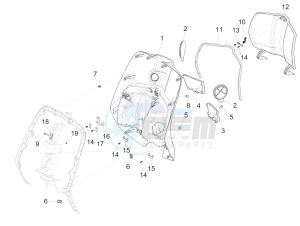 150 Sprint 4T 3V ie (APAC) (AU, CD, EX, JP, RI, TH) drawing Front glove-box - Knee-guard panel